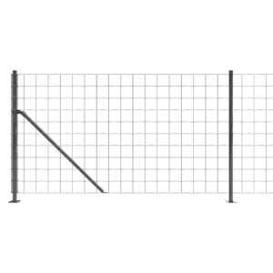 vidaXL Stängsel med stolpsko antracit 1,1x25 m - Bild 4