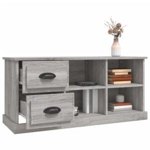 vidaXL Tv-bänk grå sonoma 102x35,5x47,5 cm konstruerat trä - Bild 5