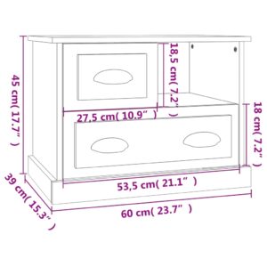 vidaXL Sängbord vit 60x39x45 cm - Bild 11