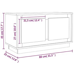 vidaXL TV-bänk svart 80x35x45 cm konstruerat trä - Bild 10