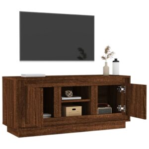 vidaXL Tv-bänk brun ek 102x35x45 cm konstruerat trä - Bild 5