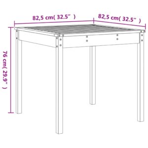 vidaXL Caféset 3 delar honungsbrun massiv furu - Bild 9