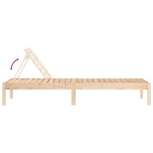 vidaXL Solsäng 199,5x60x74 cm massiv furu - Bild 6