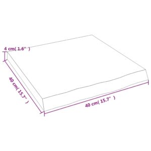 vidaXL Hyllplan 40x40x(2-4) cm obehandlad massiv ek - Bild 9