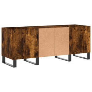 vidaXL Stereobänk rökfärgad ek 121x38x48 cm konstruerat trä - Bild 6