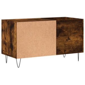 vidaXL Stereobänk rökfärgad ek 85x38x48 cm konstruerat trä - Bild 6