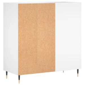 vidaXL Stereobänk vit 84,5x38x89 cm konstruerat trä - Bild 6