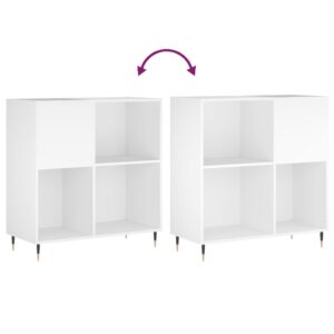 vidaXL Stereobänk vit 84,5x38x89 cm konstruerat trä - Bild 7