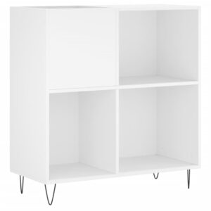 vidaXL Stereobänk vit 84,5x38x89 cm konstruerat trä - Bild 2