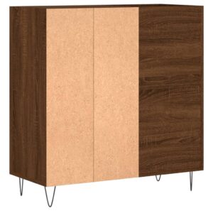 vidaXL Stereobänk brun ek 84,5x38x89 cm konstruerat trä - Bild 6