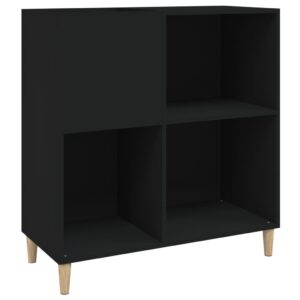 vidaXL Stereobänk svart 84x38x89 cm konstruerat trä - Bild 2