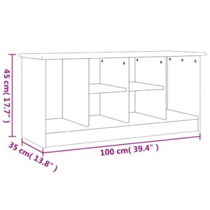 vidaXL Skobänk ALTA 100x35x45 cm massiv furu - Bild 7