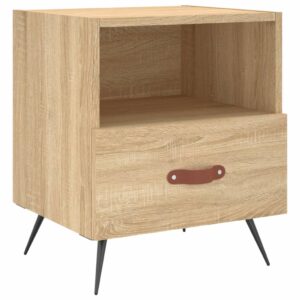 vidaXL Sängbord 2 st sonoma-ek 40x35x47,5 cm konstruerat trä - Bild 5