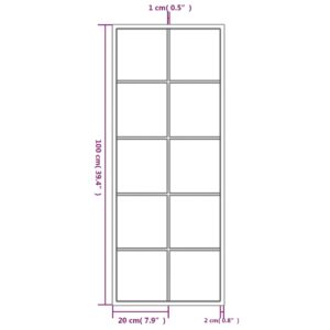 vidaXL Väggspeglar 2 st svart 100x40 cm metall - Bild 7