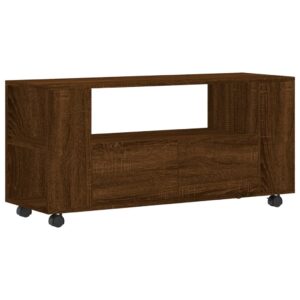 vidaXL Tv-bänk brun ek 102x34,5x43 cm konstruerat trä - Bild 2