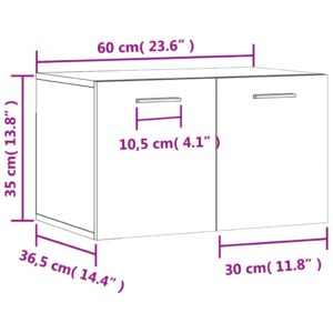 vidaXL Väggskåp sonoma-ek 60x36,5x35 cm konstruerat trä - Bild 12