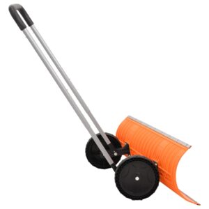 vidaXL Snöskyffel med utdragbart handtag orange 96 cm stålblad - Bild 3