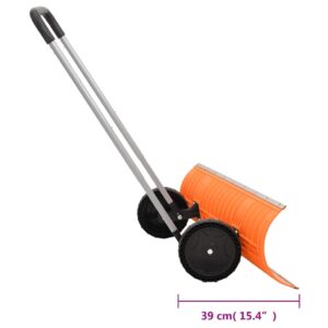 vidaXL Snöskyffel med utdragbart handtag orange 96 cm stålblad - Bild 8