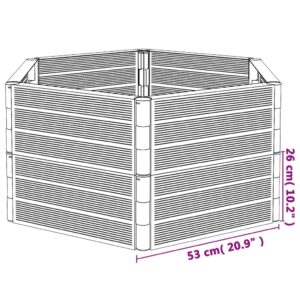 vidaXL Odlingslådor 2 st antracit PP - Bild 5