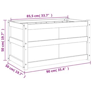 vidaXL Odlingslådor 2 st massiv furu - Bild 12