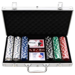 vidaXL Poker set 300 delar 11,5 g - Bild 3