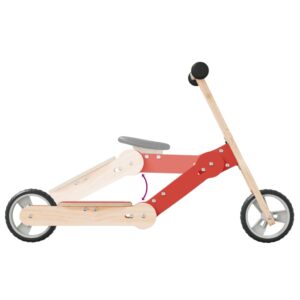 vidaXL Sparkcykel för barn 2-i-1 röd - Bild 11