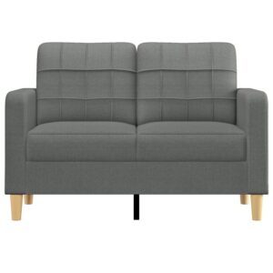 vidaXL Soffa 2-sits mörkgrå 120 cm tyg - Bild 3