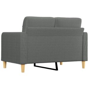 vidaXL Soffa 2-sits mörkgrå 120 cm tyg - Bild 5