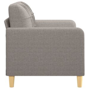 vidaXL 2-sitssoffa taupe 120 cm tyg - Bild 4