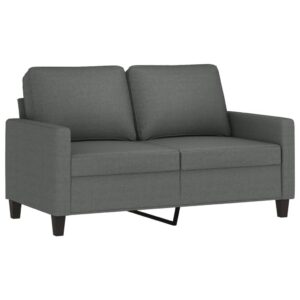 vidaXL Soffa 2-sits mörkgrå 120 cm tyg - Bild 2