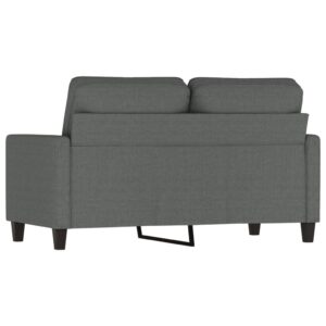 vidaXL Soffa 2-sits mörkgrå 120 cm tyg - Bild 5