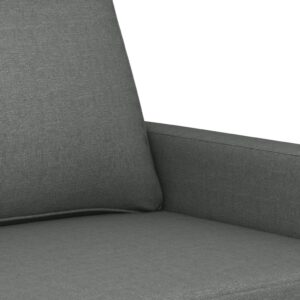 vidaXL Soffa 2-sits mörkgrå 120 cm tyg - Bild 6