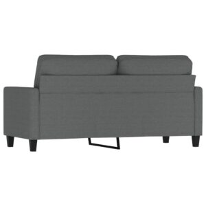 vidaXL Soffa 2-sits mörkgrå 140 cm tyg - Bild 5