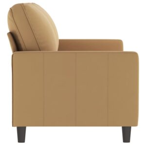 vidaXL Soffa 2-sits brun 140 cm sammet - Bild 4