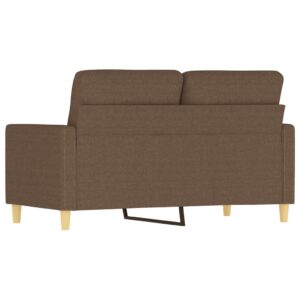 vidaXL 2-sitssoffa brun 120 cm tyg - Bild 5