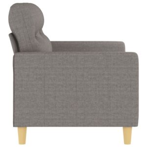 vidaXL 2-sitssoffa taupe 120 cm tyg - Bild 4