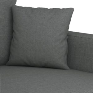 vidaXL Soffa 2-sits mörkgrå 140 cm tyg - Bild 6