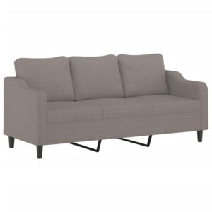 vidaXL 3-sitssoffa taupe 180 cm tyg - Bild 2