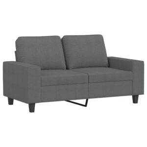 vidaXL Soffa 2-sits mörkgrå 120 cm tyg - Bild 2