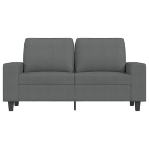 vidaXL Soffa 2-sits mörkgrå 120 cm tyg - Bild 3