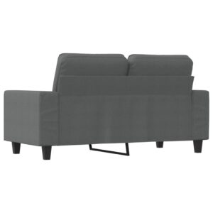 vidaXL Soffa 2-sits mörkgrå 120 cm tyg - Bild 5