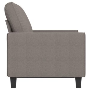 vidaXL 2-sitssoffa taupe 120 cm tyg - Bild 4