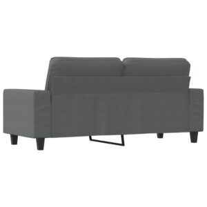 vidaXL Soffa 2-sits mörkgrå 140 cm tyg - Bild 5