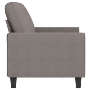 vidaXL 2-sitssoffa taupe 140 cm tyg - Bild 4