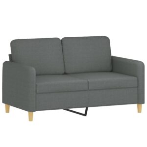 vidaXL Soffa 2-sits mörkgrå 120 cm tyg - Bild 2