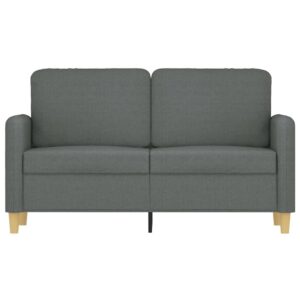 vidaXL Soffa 2-sits mörkgrå 120 cm tyg - Bild 3