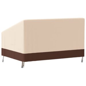 vidaXL Bänkskydd 3-sits beige 137x97x48/74 cm 600D oxford - Bild 5