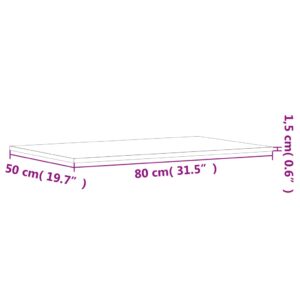 vidaXL Vägghyllor 4 st brun ek 80x50x1,5 cm konstruerat trä - Bild 10