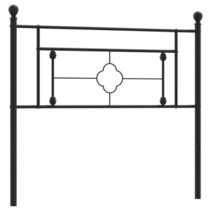 vidaXL Huvudgavel metall svart 107 cm - Bild 2