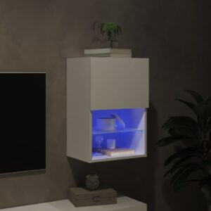 vidaXL Tv-skåp med LED vit 40,5x30x60 cm - Bild 5